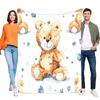 Adorabile Coperta Orsacchiotto Cartone Animato Morbida Accogliente Flanella Coperta Calda per Bambino Bambini Ragazzi Ragazze Culla Letto Divano Regalo di Compleanno Blu Lui