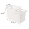 Hanging Kitchen Trash Can Compost Bucket Extendable Stylish Bin Recycling Food Waste Space