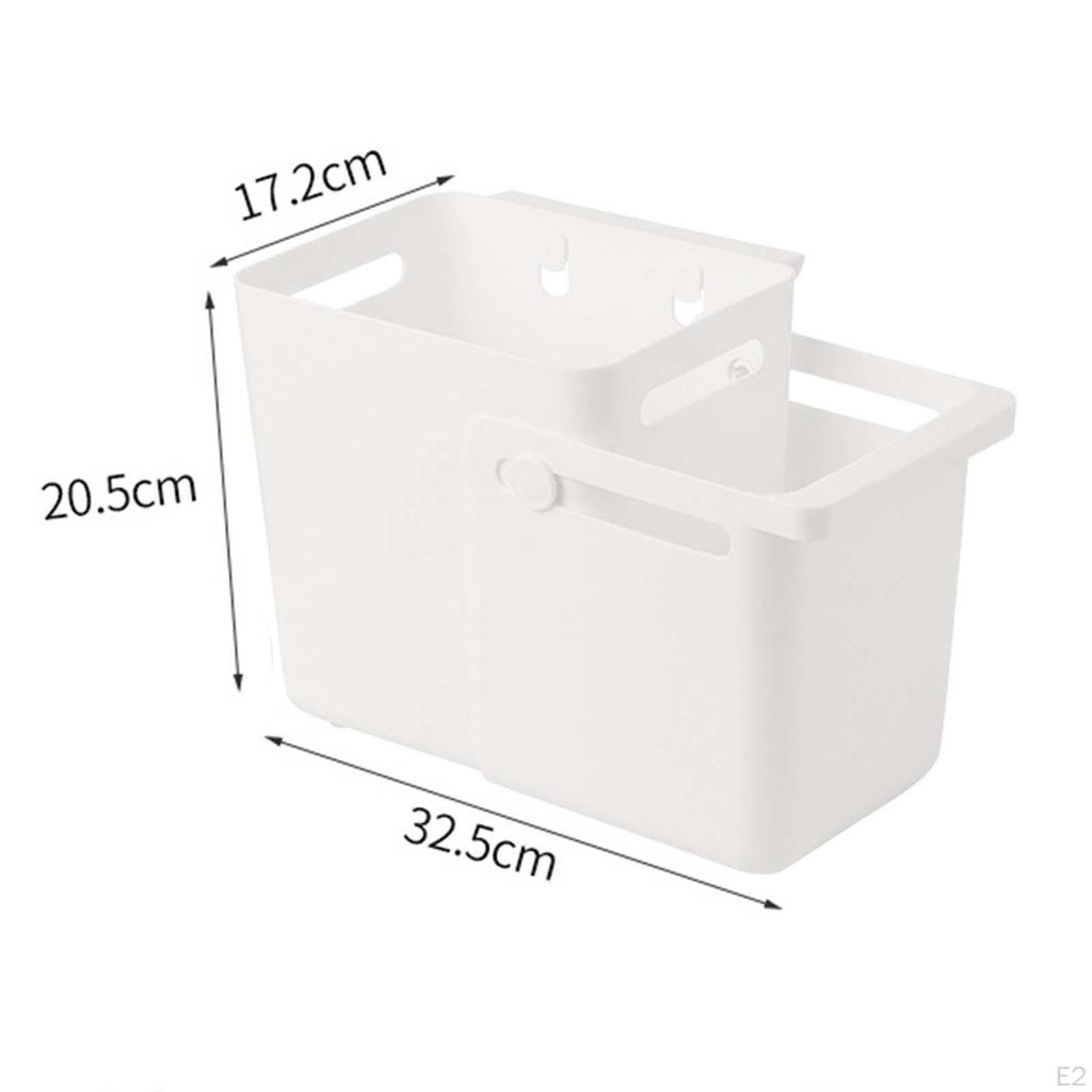 Hanging Kitchen Trash Can Compost Bucket Extendable Stylish Bin Recycling Food Waste Space