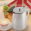 Kaffekopp i rostfritt stål Mugg Mjölkskumningskanna Kannkanna med lock för Latte Kaffe Latte Art(2000ml)
