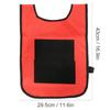 Dodgeball Tag Stickness Vest Outdoor Children Throwing Target Game with Balls for Kid red