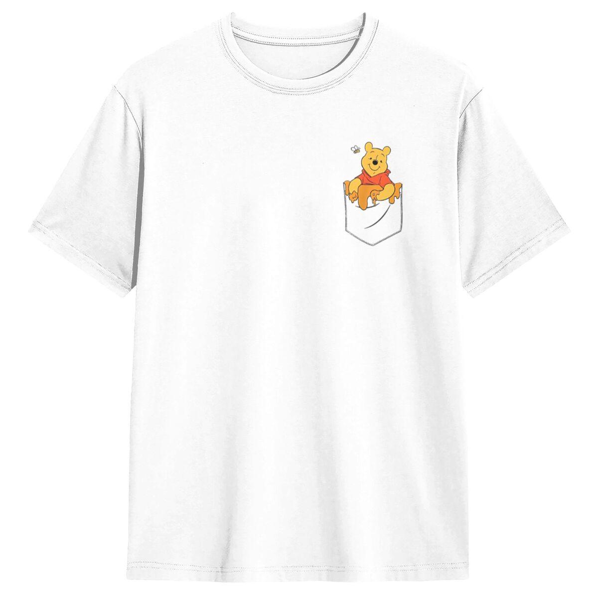 

Вінні Пух Мед у моїй кишені Футболка Літні футболки 100% бавовна Хараджуку Футболка для чоловічого короткого рукава Повсякденний одяг L