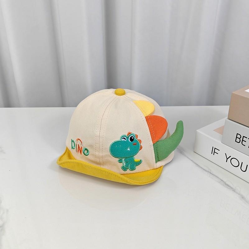 Dino Kids Sun Hat With Embroidered Animal Design For Toddlers 624 Months
