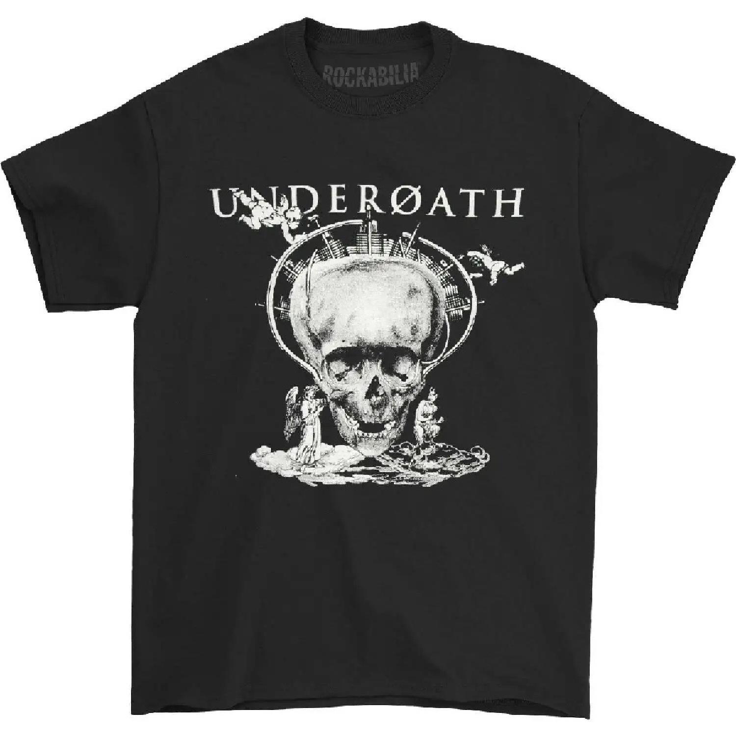 

Boys Underoath Heaven And Hell Skull T-shirt Youth Medium Black S