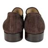 Pristine GUCCI Loafers Horsebit Brown Suede Leather Women 8 100 0442 Used