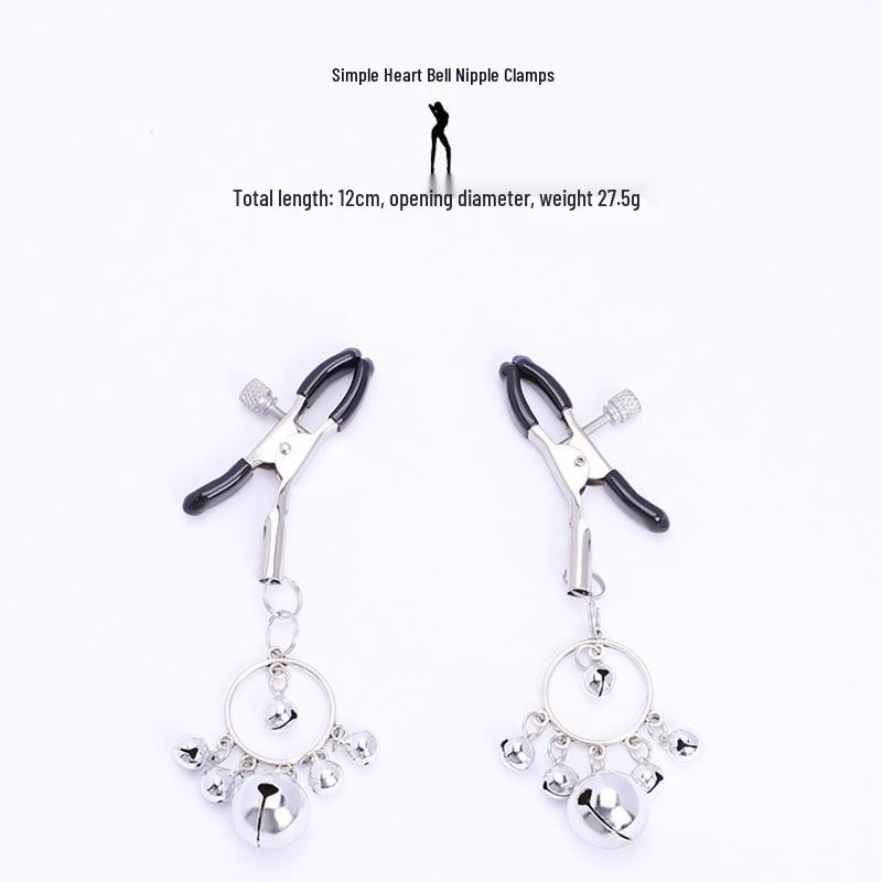 Women's Wearable Erotic Double Peaks SM Nipple and Vaginal Clamps