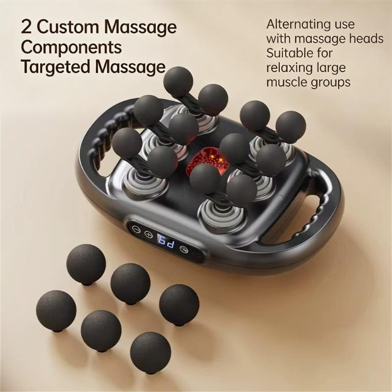 Ergonomic Rechargeable Back Massagers 22Heads for Deep Tissue Relaxation Portable Easy to Use Full Body Relaxation