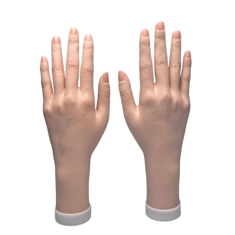 

Realistic Flexible Mannequin Hand Manicure Practice Hand For Nail Art Practice Jewelry Display And Photography Props 1