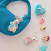Knitted rabbit brooch keychain (4 types)