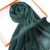 Solid Color Chiffon Scarf Breathable Simple Casual Shawl Hijab Windproof Sunscreen Head Wrap for Women Women Abaya Accessories