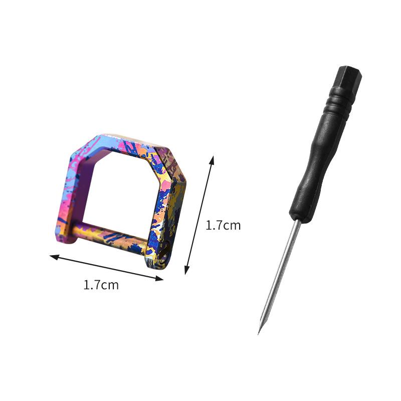 Aliaj de Titan Inel D Cataramă Potcoavă Breloc Universal