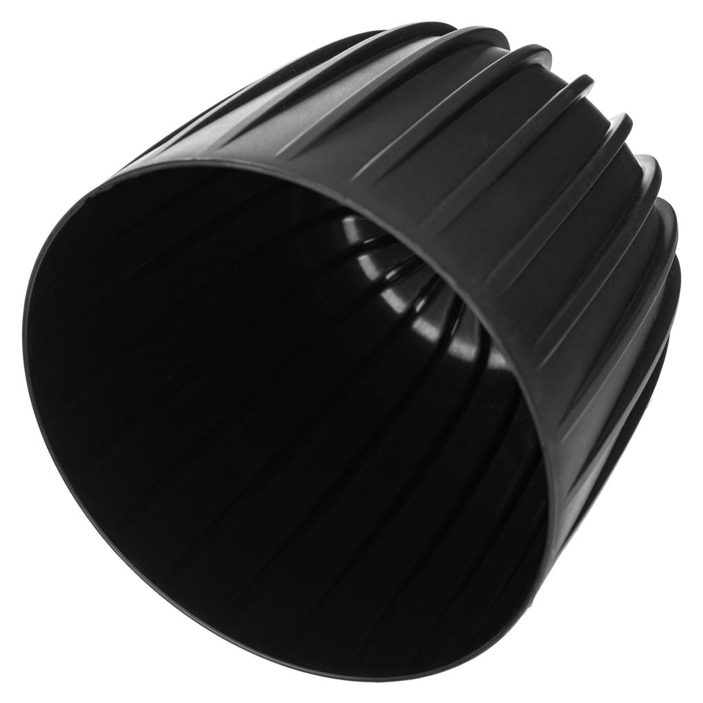 KADAX Blumentopf Übertopf Pflanzgefäß 12,5cm Rund Kunststoff Pflanzenständer Schwarz