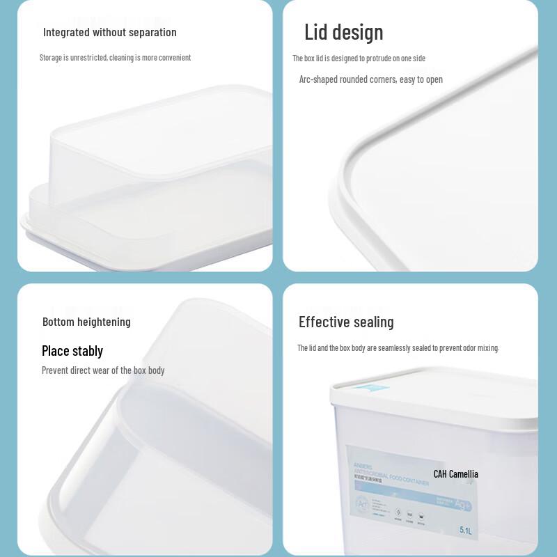 Chahua 5.1L Ag+ Antibacterial Food Storage Container