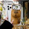 Phone Case: 2D Flat Design Suitable for iPhone 18 17 16 15 14 13 Pro Film Protective Case, Couple Style, Capybara Design, Christmas and Halloween Gift