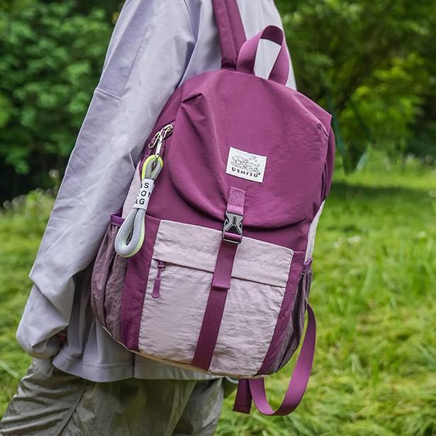 Schoolbag Wholesale Student Backpack Sports Splicing Men's and Women's Outdoor Backpack Lightweight Versatile Anti-splashing Large Capacity Mou