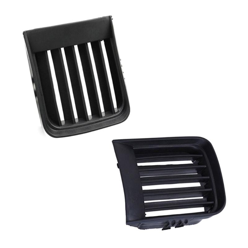 Black Left Right Front Hood Fog Light Lower Grill Grille Cover For 1999-2004 622572W100, 622562W100
