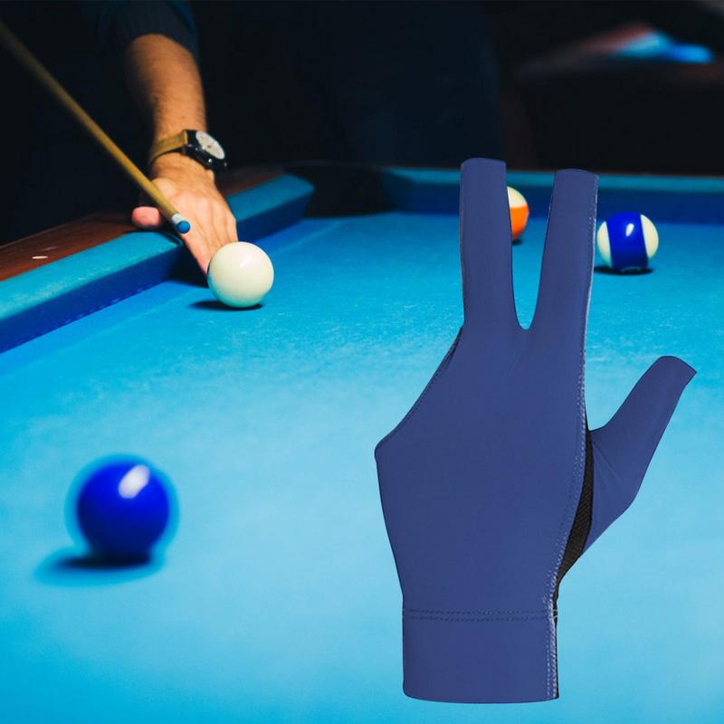 Pool Billiards Gloves Sport 3 Fingers Men Women Left Or Right Hand Gloves Adjustable Pool Cue Mittens Sport Accessories For