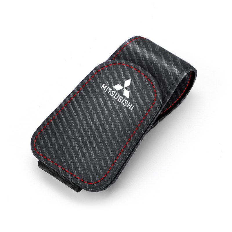 Car Sun Visor Glasses Clip Sunglasses Box Auto Accessories For Mitsubishi Eclipse Lancer Outlander Pajero ASX Colt Delica Triton