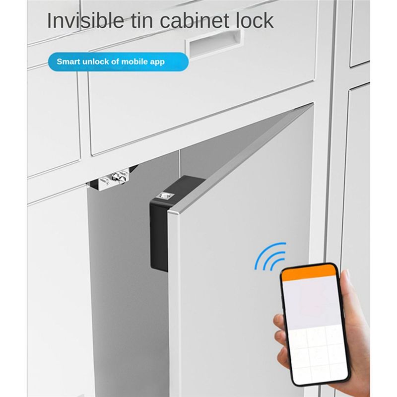WON Hole-Free Drawer Lock Electronic Smart Lock Bluetooth Invisible Cabinet Lock Locker Locker Lock