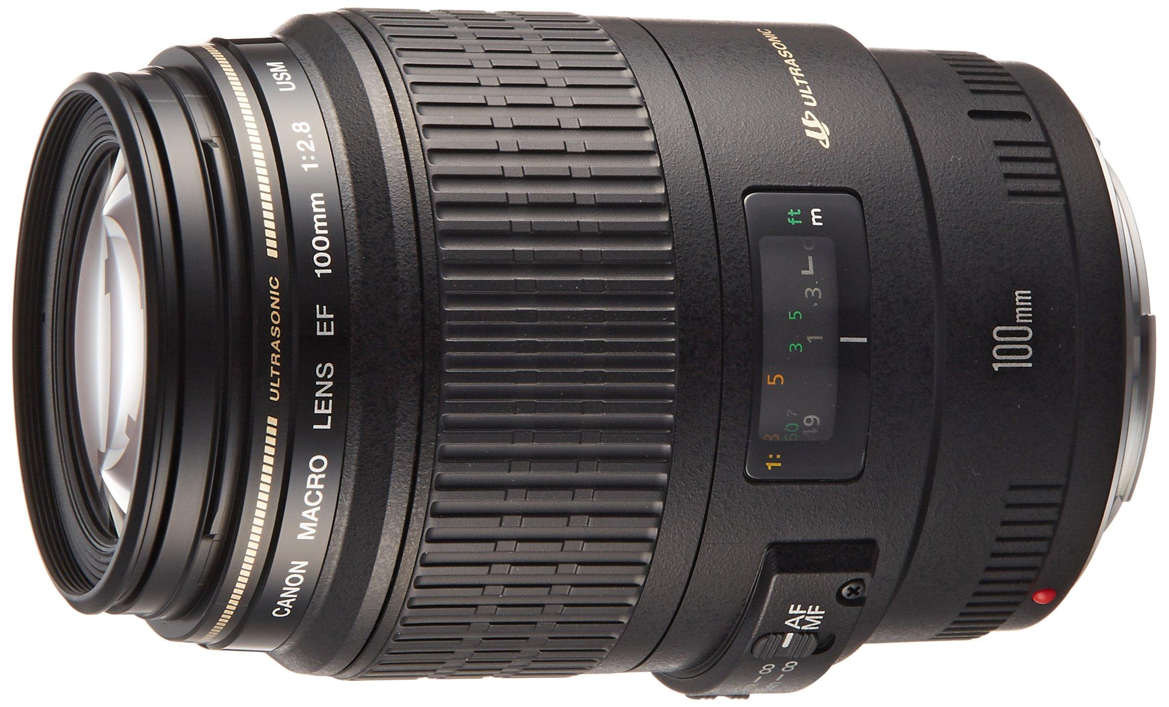 

Canon Single Focus Macro Lens EF100mm Macro USM Full Size Compatible F2.8 чорний