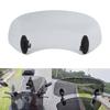 Motorcycle Wind Deflector With Adjustable Angle Windshield Extension Spoiler For Street Cruisers And Retro Bikes