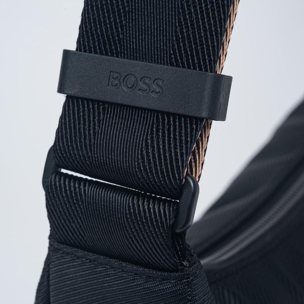 Boss Catch Shoulder Black Bag,