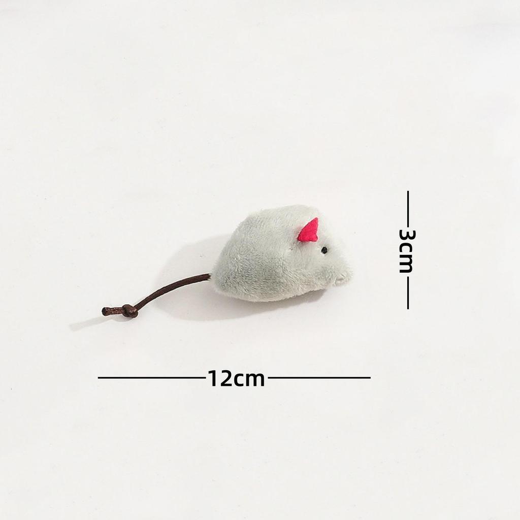 Plush Catnip Mouse Toy - Simulated Mouse for Cat Entertainment