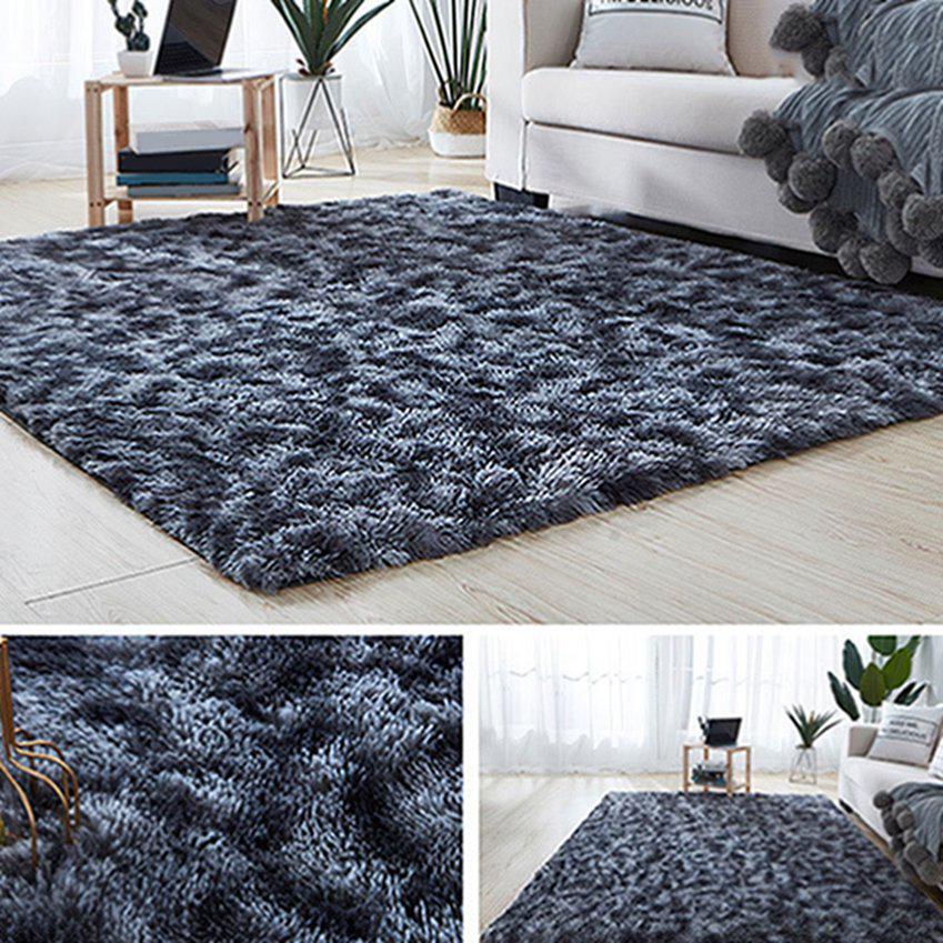 Indoor Tie-Dye Printed Plush Carpet Anti-slip Decorative Living Room Carpet