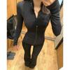 Yoga Jacket for Women New Slim Bodysuit Sports Tight Cycling Suit Fitness Clothing Pilates Wear