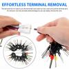 41PCS/38PCS Wasserdichte Box Klemmenausbau-Set Stift Verkabelung Crimpverbinder Pin Auszieher Abzieher Klemmenreparaturwerkzeuge