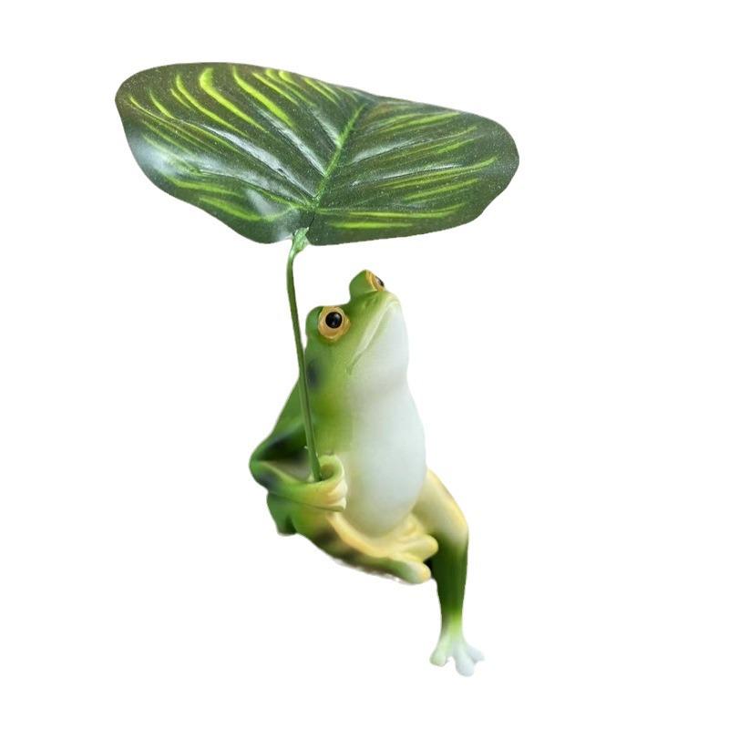 Frog Figurine for Fish Pond, Tank, and Garden Landscaping Decor