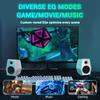 Sanyun SW209 36W Computer Gaming Speakers with 3 EQ Modes Dynamic 3D Surround RGB Compatible with White (Game/Movie/Music), Sound, 24-bit DAC,