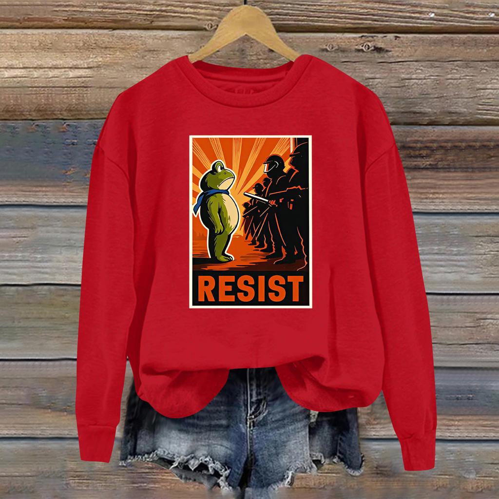 Women's Fashion Daily Versatile Casual Sweatshirts Long Sleeve Round Neck Top Sweatshirts