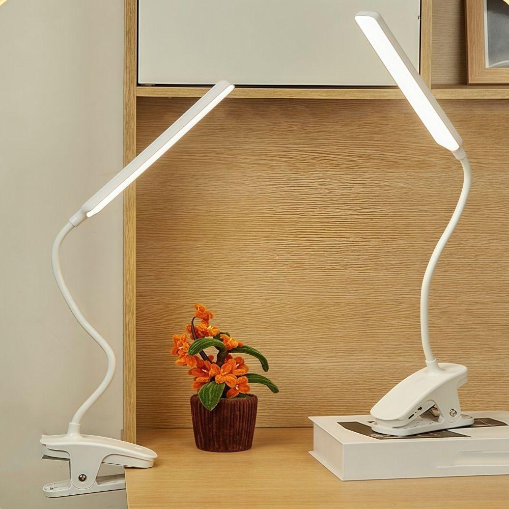 with Clip LED Reading Light USB Rechargeable Book Lights Night Bed Lamp  For Night Lighting