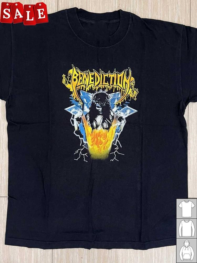 

New BENEDICTION Chaos Over Europe Gift For Fans Unisex S5XL Shirt WE570 Unisex T-Shirt L