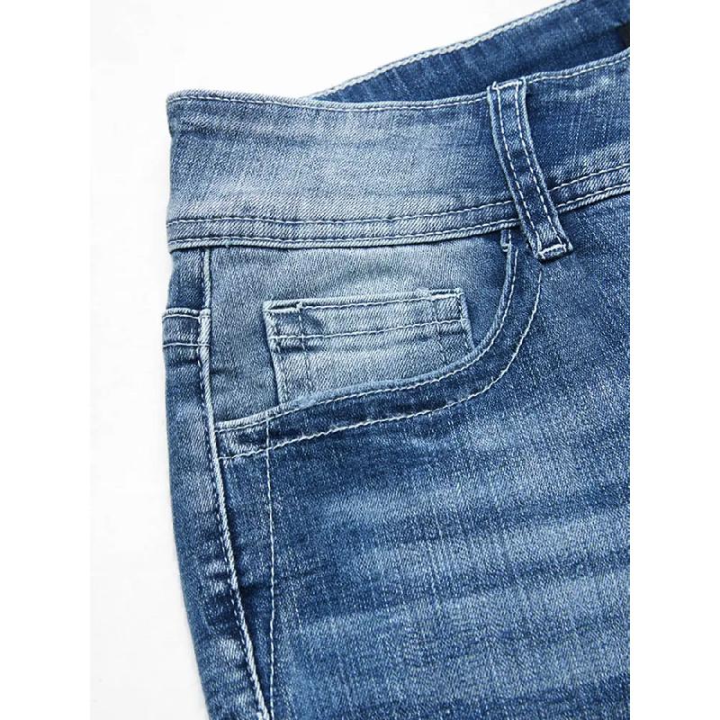 2026 New Fashion Versatile Stretch Slimming Embroidered Flared Pants Women's Casual Jeans
