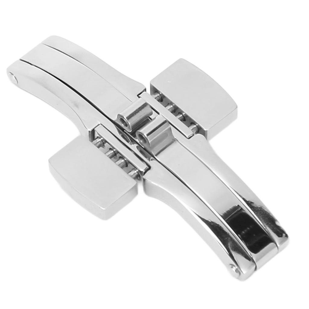 2.5?3mm Watch Clasp Stainless Steel Replacement Snap Bucle Deployment Watchband Clasp 2.5 X 14.5