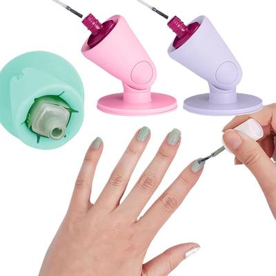 Silicone Nail Polish Bottle Holder Stand For DIY Nail Art Salon Storage Display Rack Nail Polish Bottle Stand Nail Art Accessory