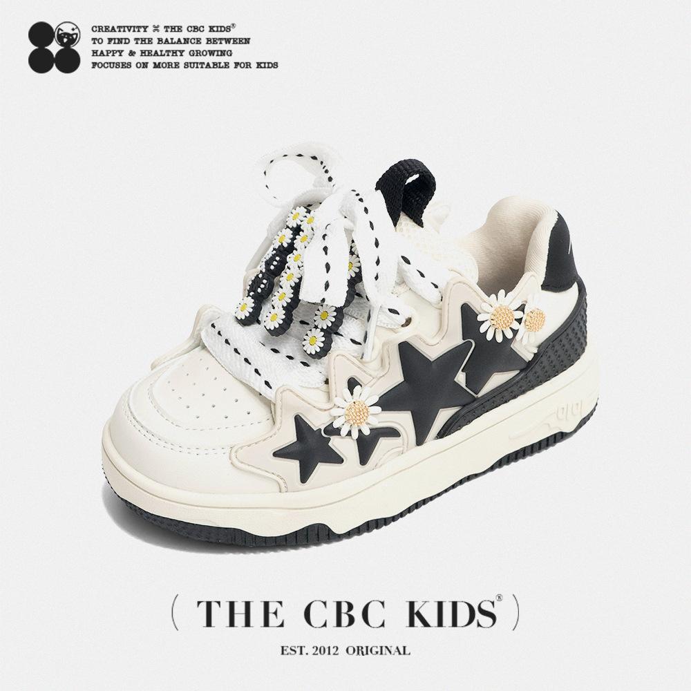 

XSHX [Star Daisy] Children s Sneakers | Spring and Autumn New Boys and Girls Board Shoes Guochao Retro 240079 30