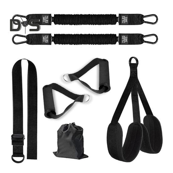 1 Set Klimmzughilfe-Band, 150/225/300 lbs, robuster Klimmzughilfe-Gürtel mit Fußstütze, verstellbar, für das Home-Gym-Workout, horizontale Stange, elastisch