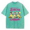 When Life Gives You Lemons Make Prints Washed TShirt Womens Cotton Tops Distressed ONeck Comfortable T Shirts Summer Clothes