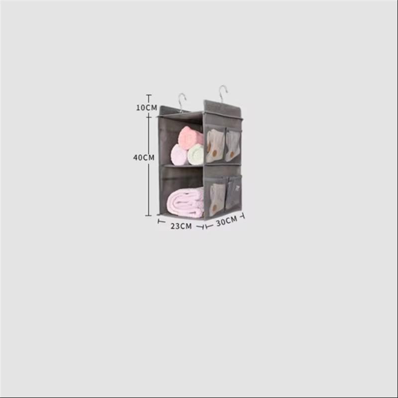 Wardrobe Storage Hanging Bag Clothing Storage Dust-proof Hanging Bag Home Wardrobe Hanging Three-dimensional Sorting Fabric Dust