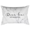 Black and white simple marble pattern printed waist pillowcase sofa living room rectangular cushion cover