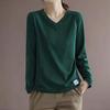 Streetwear Women Long Sleeve Top Solid Color Neck Tshirt Bottoming