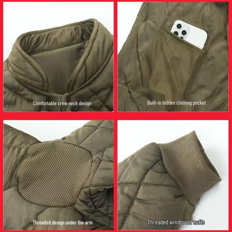 Zero Three Thermal Elastic Cotton Outfit: Warm Jacket & Pants for Outdoor Winter and Cold Storage Activities