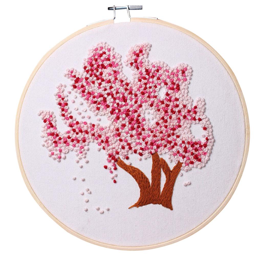 Full Range Of Embroidered Cross- Embroidered Fabrics With Floral Kits