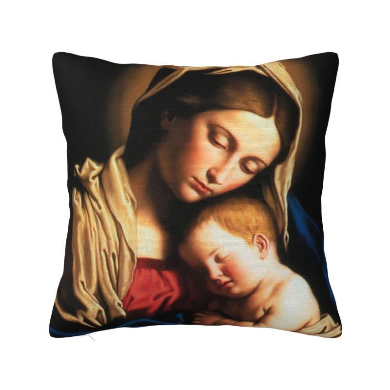 Jesus Saved My Life Cushion Covers Christian Religious Faith Velvet Luxury Pillows Decor Home
