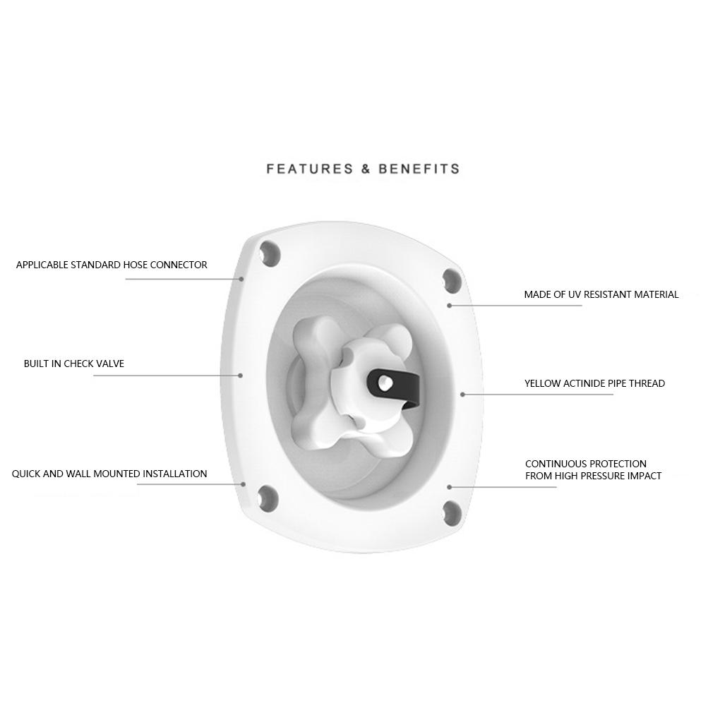 RV Valve Plastic Rotating Round Lock Professional Water Tank Cover Waterproof Filter Fill Inlet for Boat Marine Trailer