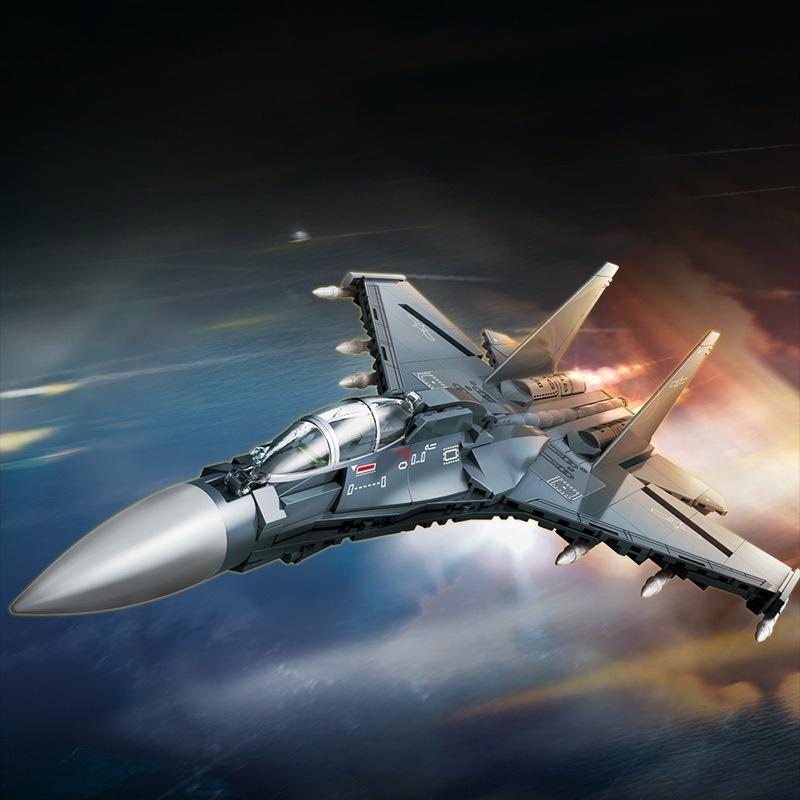 

543pcs Military Series J-16 Fighter Jet Building Block Toy Set No Box