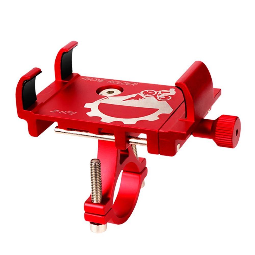 Red Bike Phone Mount Aluminum Alloy Motorcycle Phone Holder Bike Handlebar Phone Holder  Bicycle